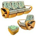 Restored Midcentury Rattan, Living Room Seating Set