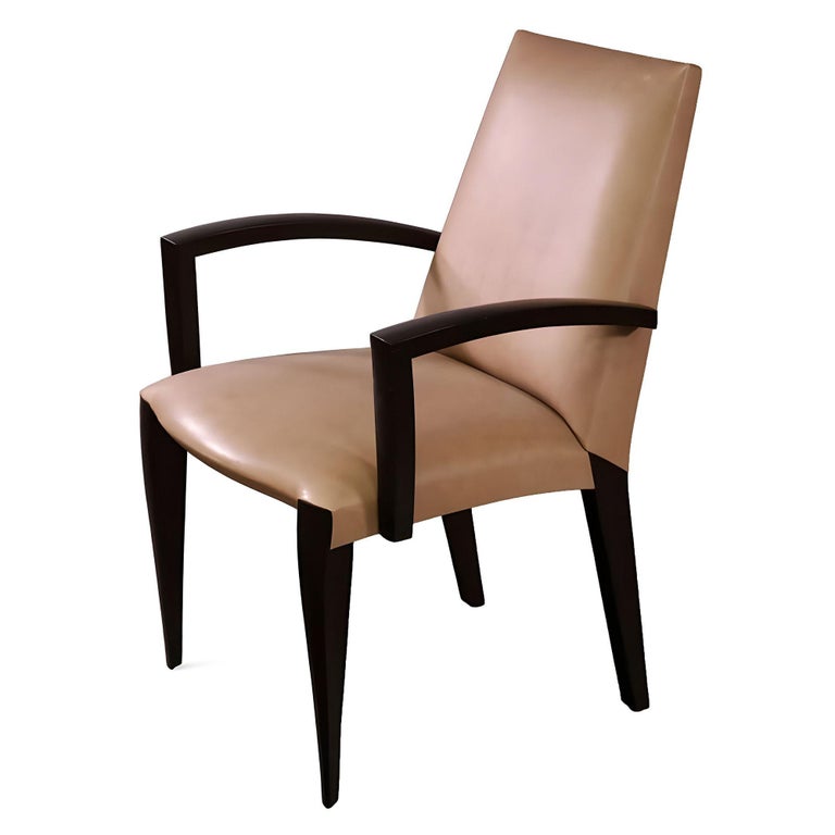 Dakota Jackson "Ke-Zu" Leather Club Armchair