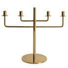 Scandinavian Modern Brass Candle Holder Candelabra by Hans-Agne Jakobsson, Pair