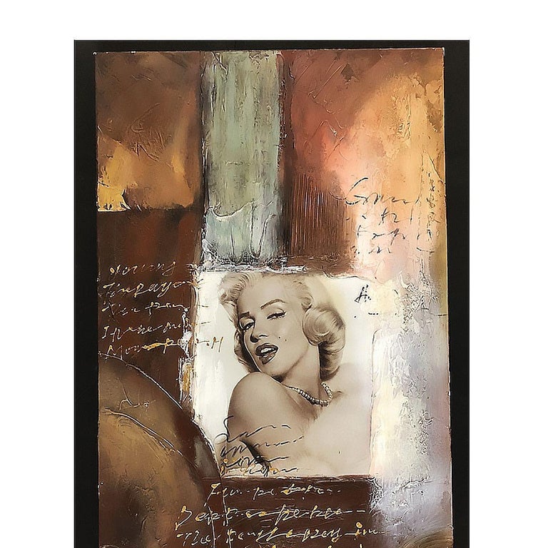 Post-Modern Marylin Monroe Mixed Media Painting
