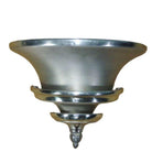 Brushed Aluminum Art Deco Demilune Wall Sconces by Walter Von Nessen, Pair