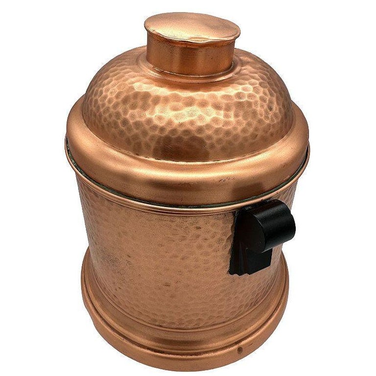 Hammered Copper Tin Lined Humidor w/ Bakelite Handles by Revere