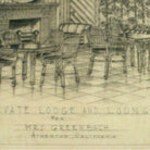 1955 Tropical "Private Lodge & Lounge" Architectural Prepared by Rucker Fuller