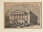 1858 "Royal Italian Opera House" Woodcut Print by William Henry Prior, Framed