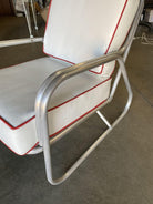 Aluminum Patio/Outdoor Mid-century Lounge Chair With Speed Arms