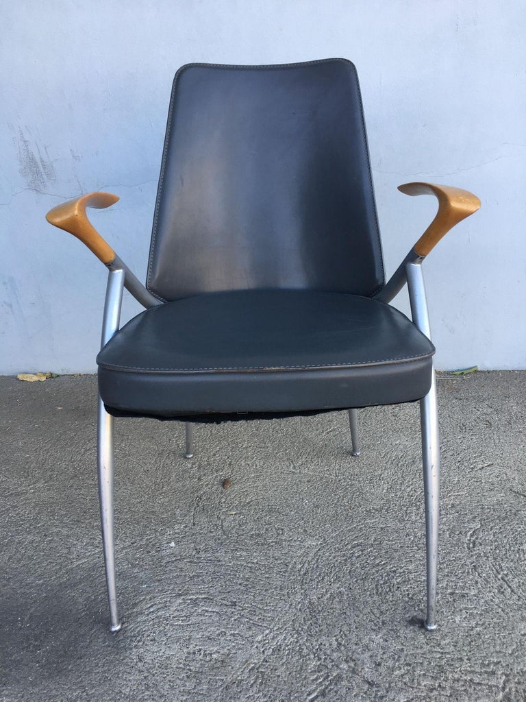 1980's Paul Tuttle Style Post Modernist Dining Chair Set of four