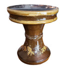 Post-war Chinese Koi Fish Glazed Art Pottery Garden Patio Toadstool Stool