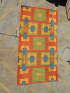 Original 6.4' X 13.7' Art Deco Revival Area Rug From the Arizona Biltmore