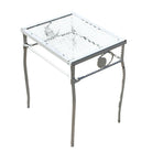 Mid-Century Wrought Iron Outdoor/ Patio Scrolling Side Table by Woodard