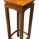 Ming Style Carved Oak Rectangular Incense Plant Stand