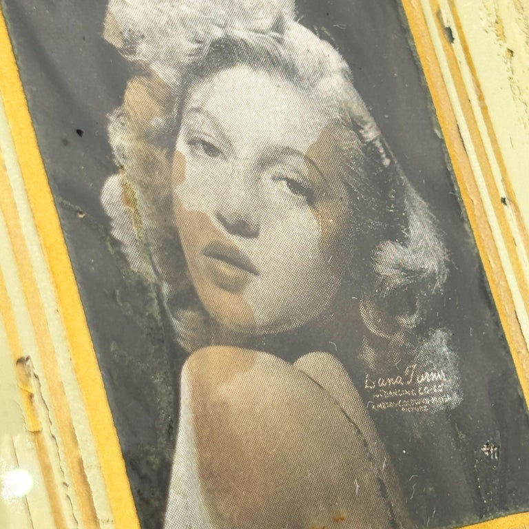 Art Deco Gold Painted Mirrored Picture Frame 4x5 Picture Frame