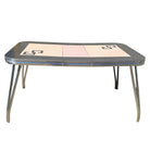 Mid-century Pink & Black Formica & Polished Chrome Kitchennette Dining Table
