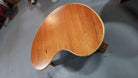 Restored Rattan and Mahogany Biomorphic Coffee Table