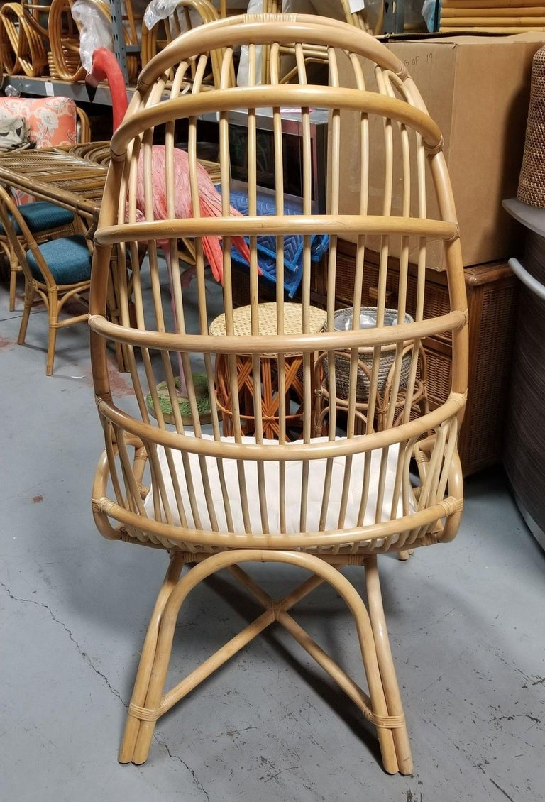 Rattan Cocoon Chair with Cushion