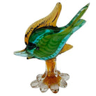 11" Tall Multicolored Venetian Art Glass Angel Fish Sculpture by J.I.Co