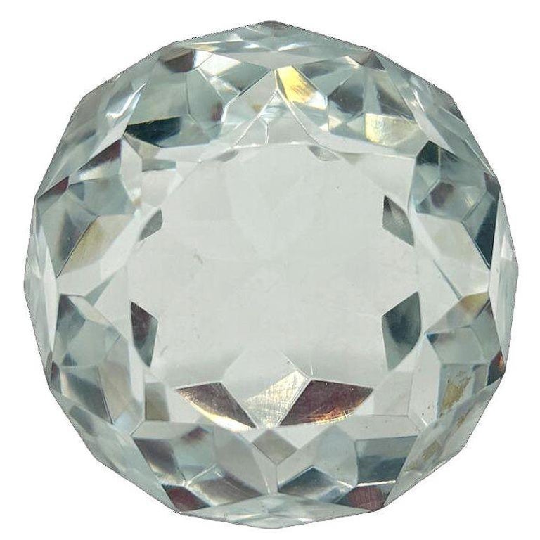 Vintage 3.5" Cut Crystal Ball Suncatcher Prism
