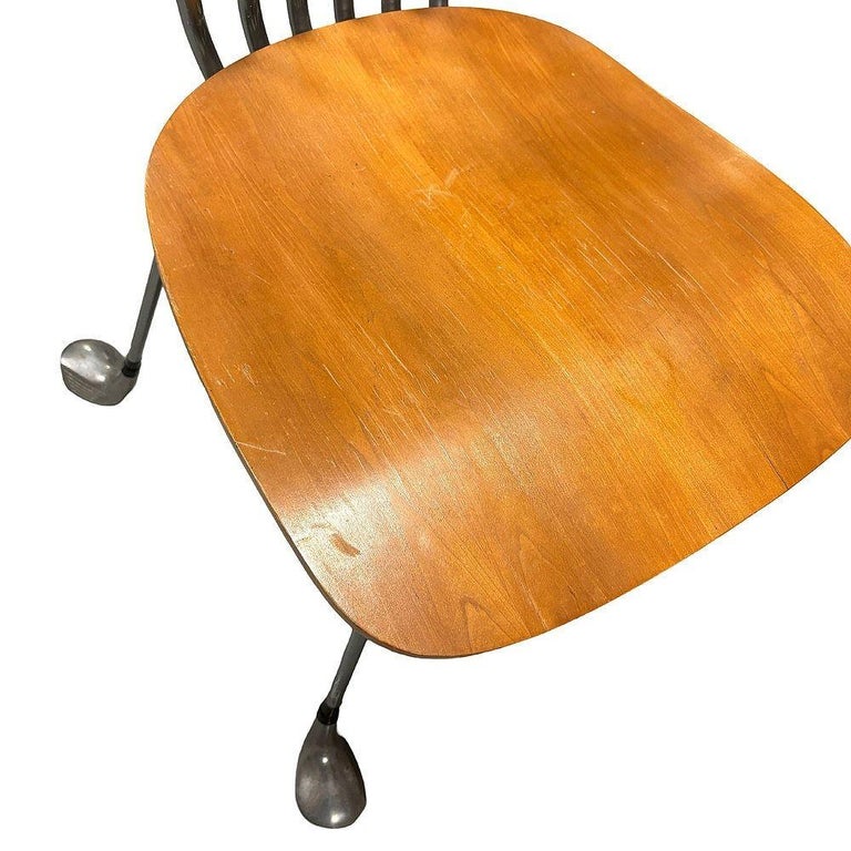 Mid Century Modernist Golf club Side Table w/ Matching Chairs