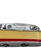 Mid-Century Novelty Sarome Japan Cruise Ship Enameled Lighter, Yellow & Red