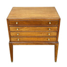 Rare MCM Danish Modern Mahogany Chest of 4 Side Table Stands by Frits Henningsen