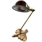 Rare 1987 Brass-tone Art Deco Style DC-3 Airplane Table Lamp, by Sarsaparilla