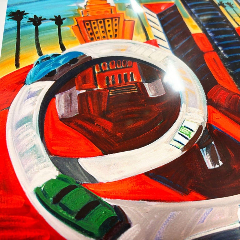 Frank Romero "Cheech's Downtown" Giclee Print Limited Edition Signed (9/190)