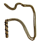 18k Gold Plate Pendant Fairchild Serpent Pencil w/ Curb Link Chain Necklace