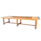 11 ft Hand-Carved Oak South Shore Massachusetts Long Farmhouse Dining Table
