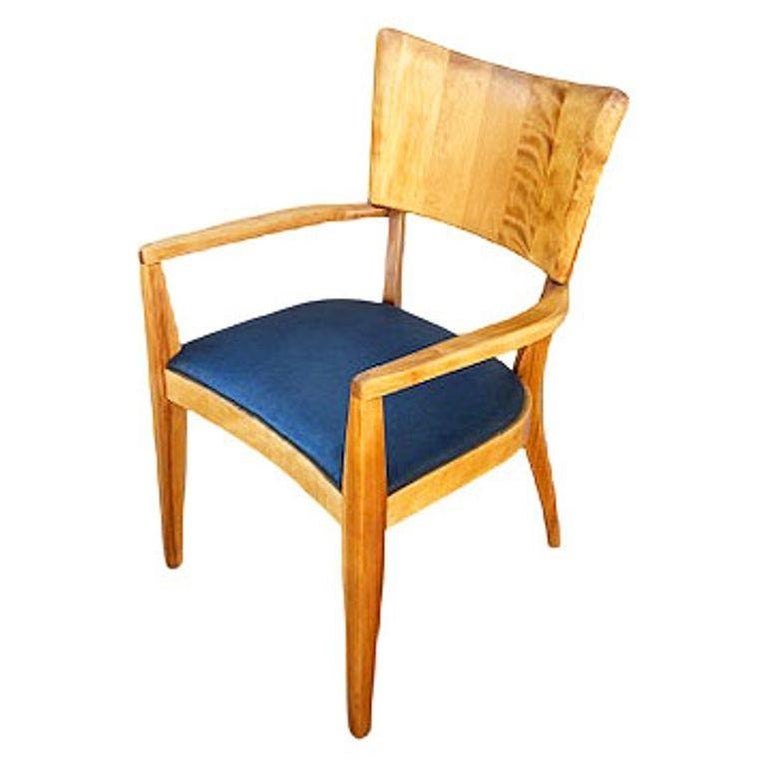 Restored Mid-century "Stingray" Birch Armchair Dining Chair by Heywood Wakefield