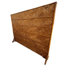 Art Deco 9' Foot X 6' Foot Rattan & Woven Wicker Wall Divider Screen
