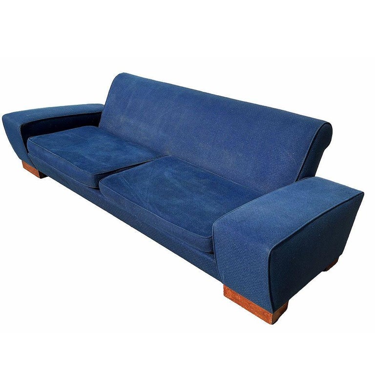 Art Deco Speed Arm Geometric Sofa by Paul Frankl