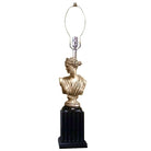 MCM High Style Hollywood Regency God & Goddess Pillar Table Lamps, Pair