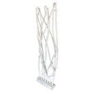 White Modernist Driftwood Floor Sculpture Room Divider