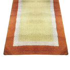 Post Modern Geometric Tricolor Scandinavian Shag Wool Rug