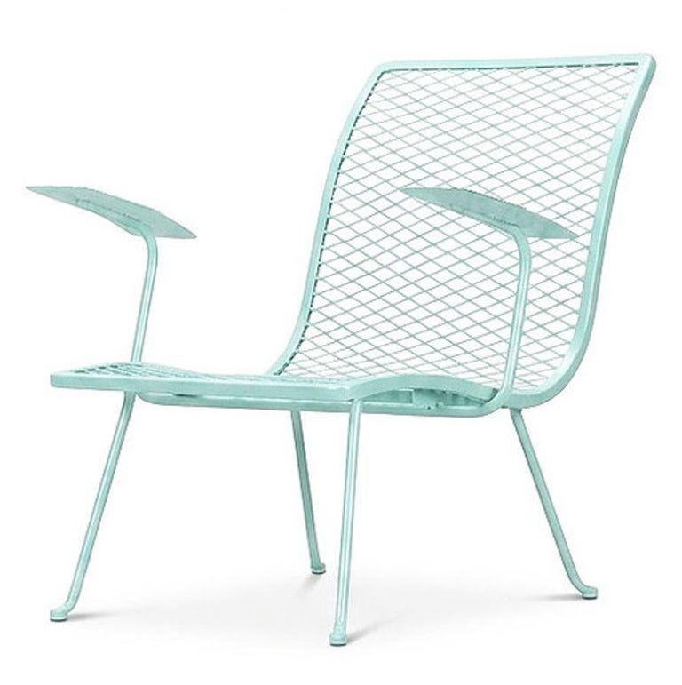 Pair of Teal Outdoor Patio Lounge Chairs by Karl Lightfoot Studio