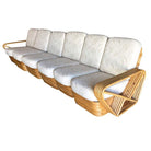 Restored Art Deco Six-Strand Square Pretzel Six-Seat Sectional Sofa