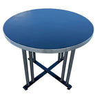 Streamline Art Deco Chrome Round Side Smokers Table