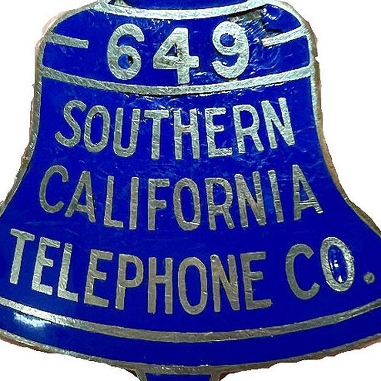 Vintage Southern California Telephone Company Badge