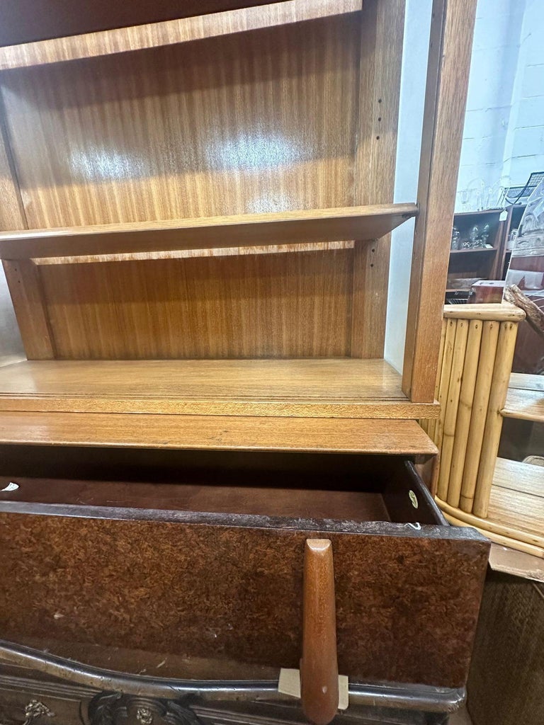 John Keal Wall Unit / Vitrine with Drawers for Brown Saltman