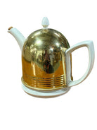 Modernist Copper Insulated Ceramic Kettle by Hall China