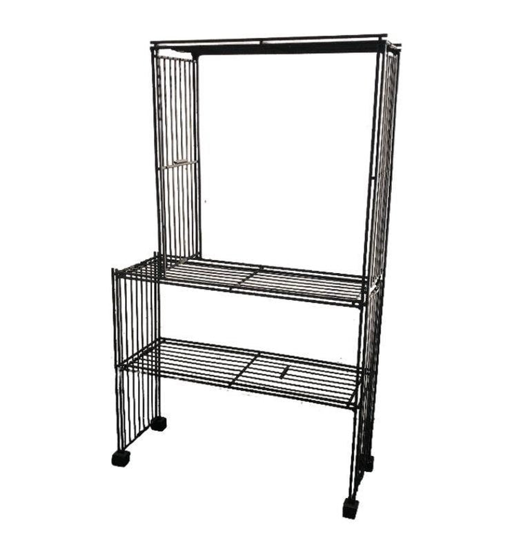 Mid-Century 3-Tier Iron Wire Art Display Shelf Bookshelf Etagere