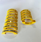 Yellow Phonic Resin Drawer/Door Pull with Aluminum Accent, Set of 23