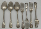 19th Century French L'Alfénide Christofle/Charles Halphen Flatware with Ladle