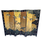 MCM Chinese Export Hand Gilded 6-Panel Geese Coromandel Screen Room Divider