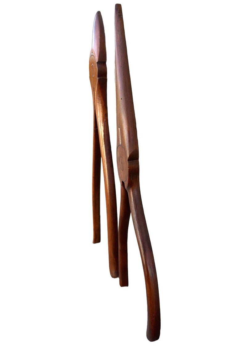 19" Rustic Edwardian Mahogany Needlenose and Cutting Pliers Wall Art