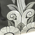 Hand Etched Organic Patterned Art Deco Door, Circa 1920