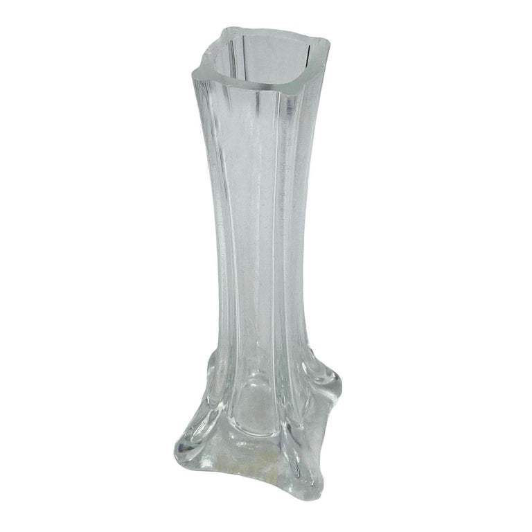 1980s Transparent Art Glass Flower Bud Vase by Royal Art Glass, Set of 10