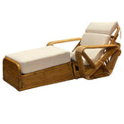 Restored Historic Paul T.Frankl Hand Made 5- Strand Square Pretzel Rattan Lounge