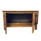 Oriental James Mont Style Koa & Stick Rattan TV Console