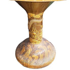 Post-war Chinese Dragon Glazed Art Pottery Pedestal Garden Patio Dining Table