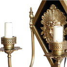 Edwardian era Neoclassical Bronze Greek Face 2-Arm Sconce, 2 Available